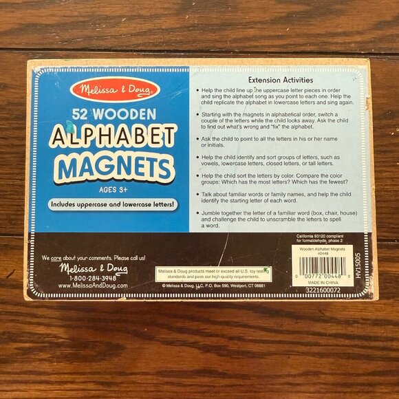 Melissa & Doug 20 Wooden Farm Magnets in box - Picture 6 of 6